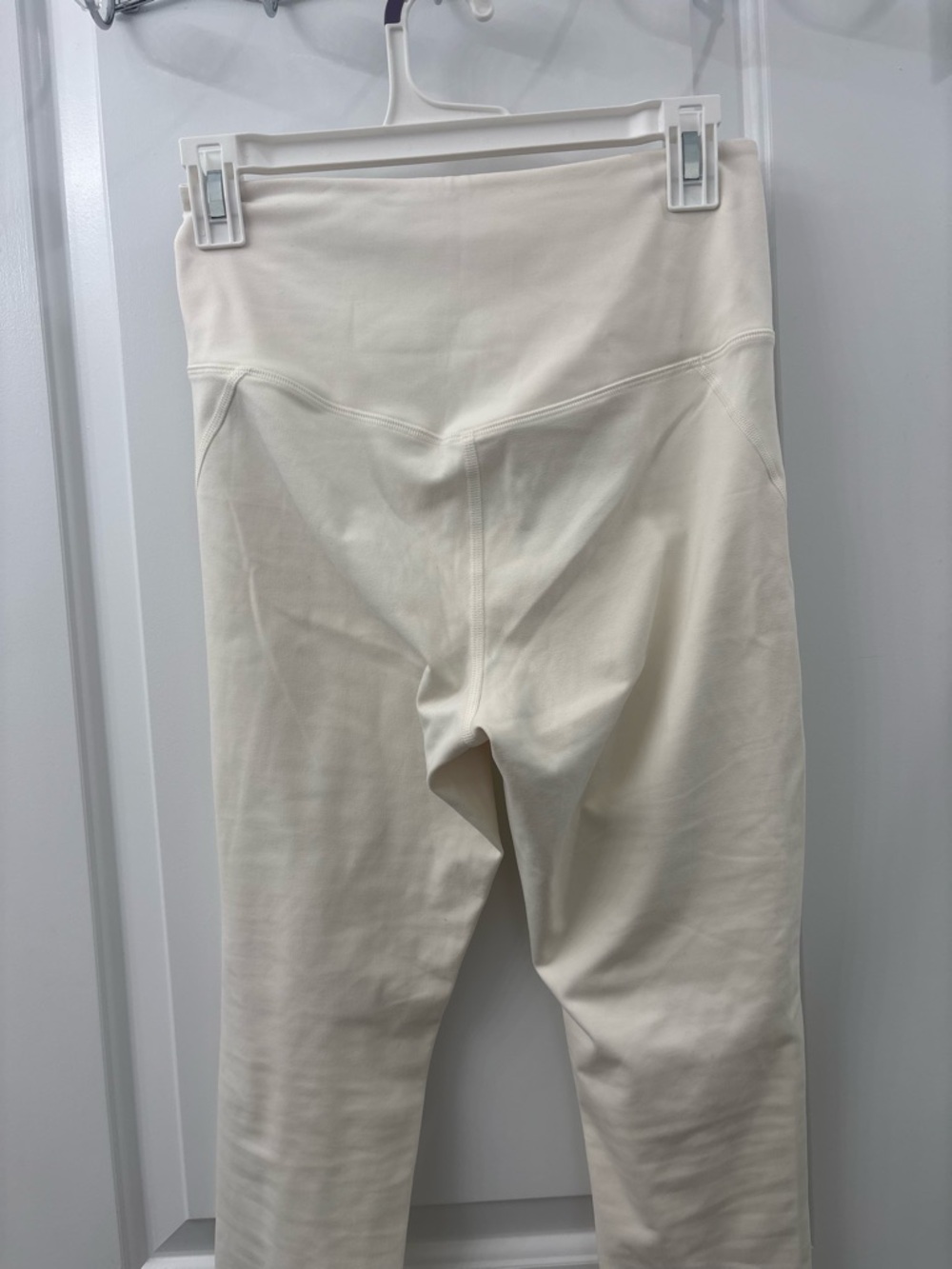 Girlfriend Collective Compressive High Rise Legging Ivory M Medium Compression - Picture 4 of 5